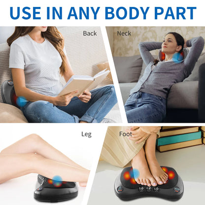 Relaxation Vibrating Heated Massage Pillow