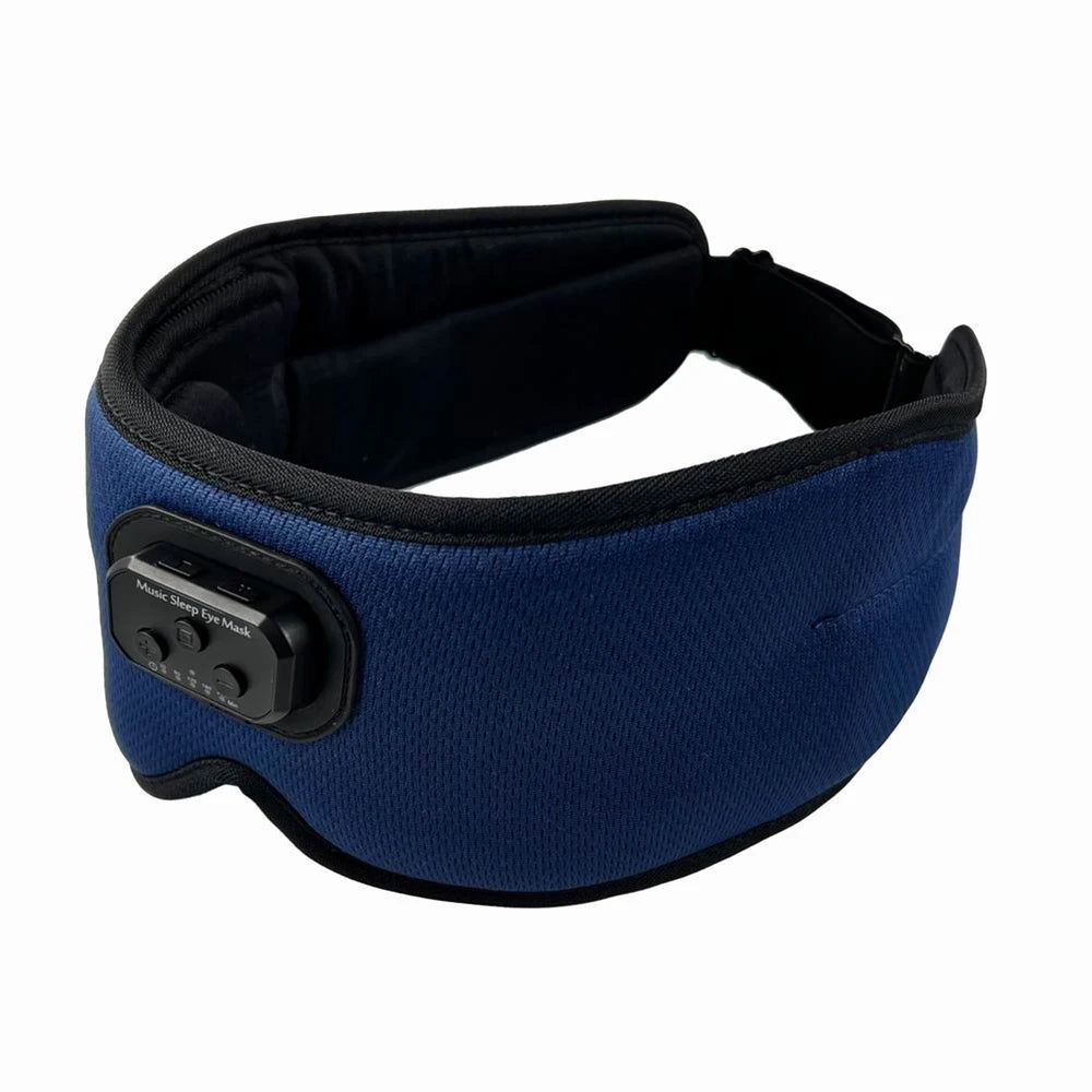 Bluetooth 5.2 Silk Sleep Mask with Noise-Canceling Headphones & Auto Shutoff.