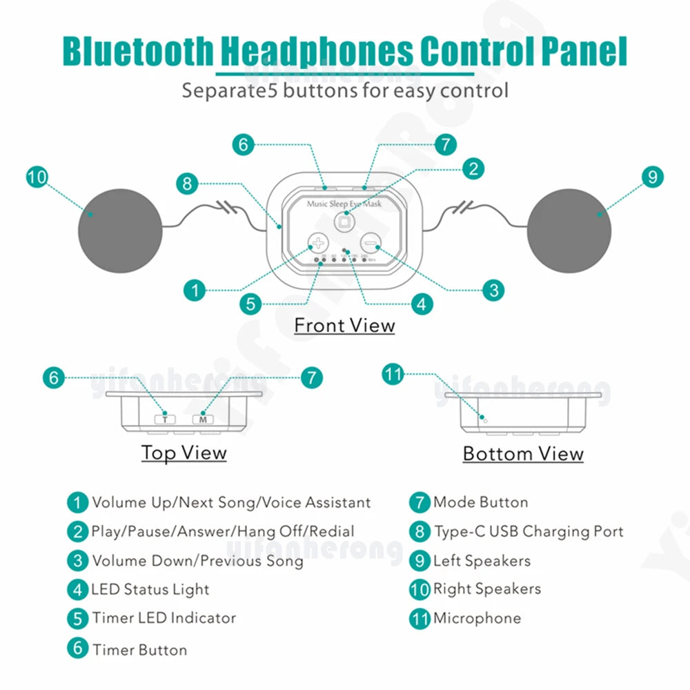 Bluetooth 5.2 Silk Sleep Mask with Noise-Canceling Headphones & Auto Shutoff.